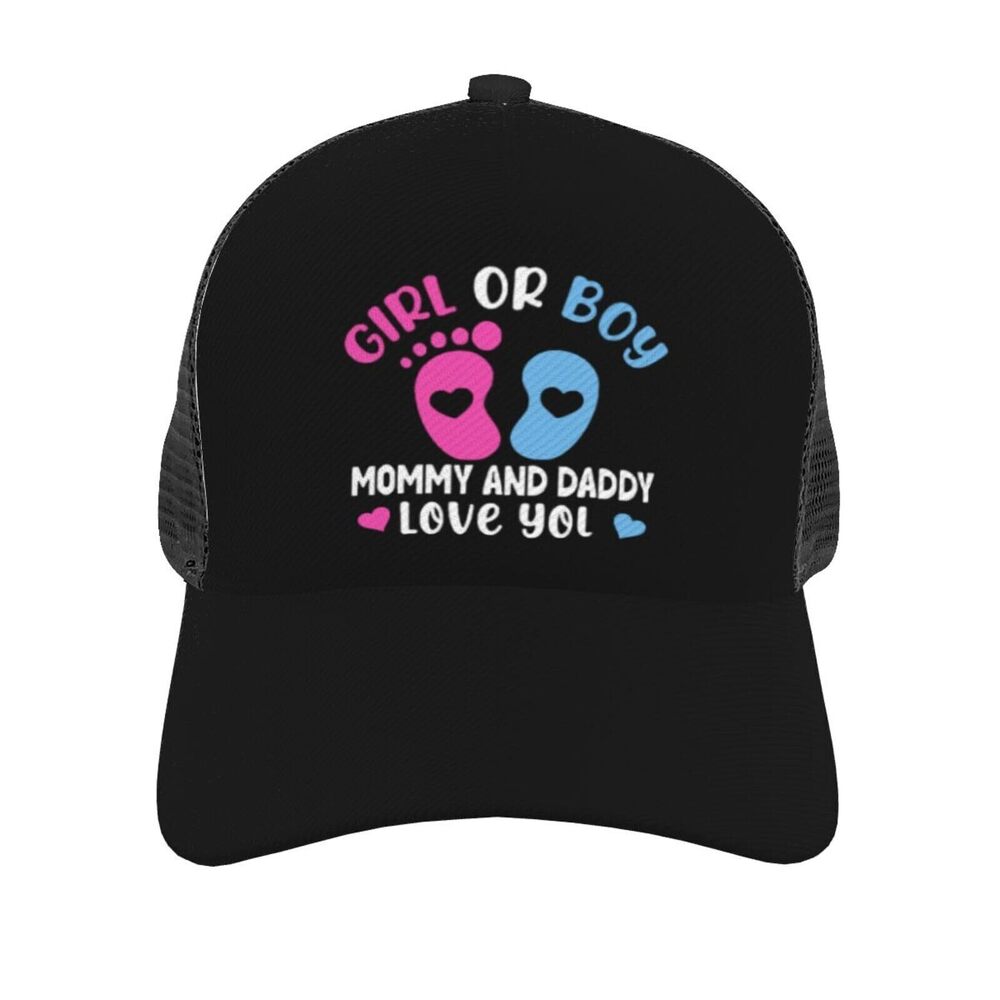 2248 Gender Reveal Party Decorations,Baby Shower Trucker Adjustable hat,Boy